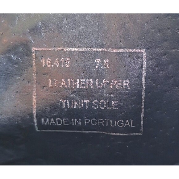 BRUSQUE Women's Black Leather Ankle Boots Pointed Toe Sz 35 7.5 Heeled Booties - Picture 10 of 14